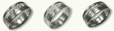 Custom Mountains and Mesa Wedding Band - Sterling Silver